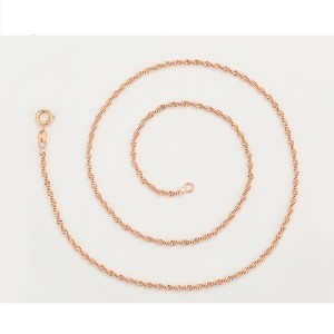 Smalka ķēdīte, 18K zelta pārklājums, garums 60 cm